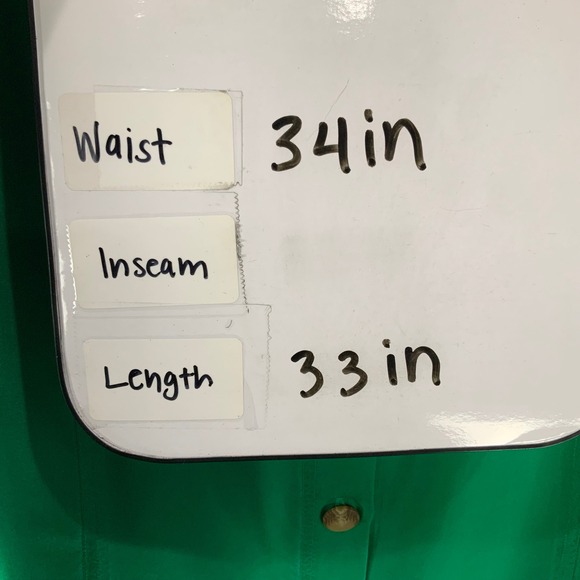 CHAUS Green Midi Skirt Button Front Elastic Waist 100% Silk Women's Size L - Picture 5 of 5